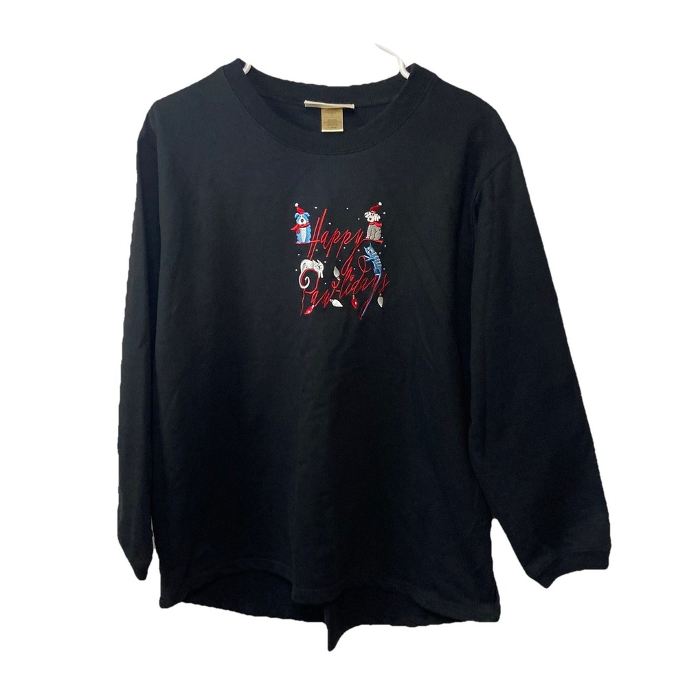 M&C Sportswear Vintage Christmas Sweatshirt  Pullover Crew Neck‎ Women's Size XL